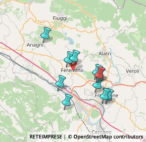 Mappa Piazza dell'Ospizio, 03013 Ferentino FR, Italia (6.52818)