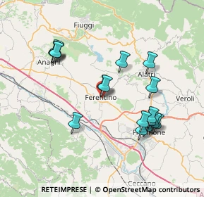 Mappa Piazza dell'Ospizio, 03013 Ferentino FR, Italia (7.80529)