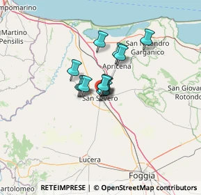 Mappa Piazza Felice Cavallotti, 71016 San Severo FG, Italia (7.24154)