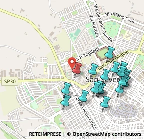 Mappa Via Carmicelli, 71016 San Severo FG, Italia (0.583)