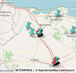 Mappa Via Carmicelli, 71016 San Severo FG, Italia (18.2775)