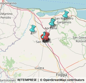 Mappa Via Carmicelli, 71016 San Severo FG, Italia (5.32333)