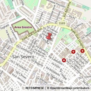 Mappa Piazza F. Cavallotti, 16, 71016 San Severo, Foggia (Puglia)