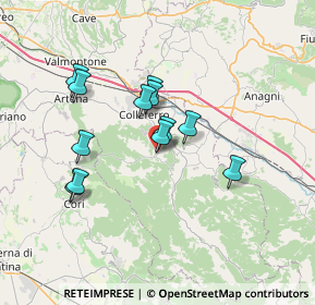 Mappa Via Pacinotti, 00037 Segni RM, Italia (6.22)