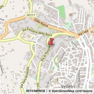 Mappa Via di Ponente, 00049 Velletri RM, Italia, 00049 Velletri, Roma (Lazio)