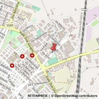 Mappa Viale s. bernardino 39, 71016 San Severo, Foggia (Puglia)