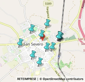 Mappa Via Castiglione, 71016 San Severo FG, Italia (0.77083)