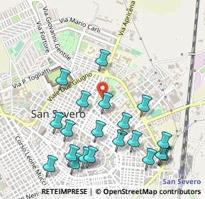 Mappa Via Castiglione, 71016 San Severo FG, Italia (0.6075)