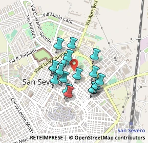 Mappa Via Castiglione, 71016 San Severo FG, Italia (0.321)