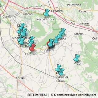 Mappa Via Edgardo, 00049 Velletri RM, Italia (7.3995)
