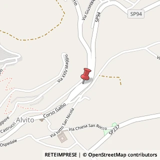 Mappa Corso Silvio Castrucci, 18, 03041 Alvito, Frosinone (Lazio)