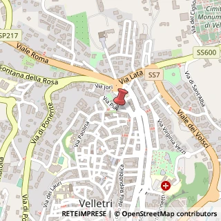 Mappa Via Pia, 13, 00049 Velletri, Roma (Lazio)