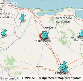 Mappa SP30, 71016 San Severo FG, Italia (28.93636)