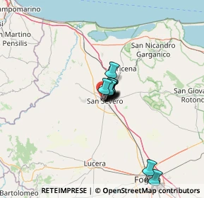 Mappa Via Rodolfo Morandi, 71016 San Severo FG, Italia (6.8575)