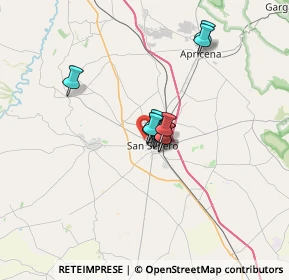 Mappa Via Rodolfo Morandi, 71016 San Severo FG, Italia (4.02273)