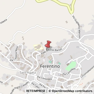 Mappa Via bartoli alfonso 45, 03013 Ferentino, Frosinone (Lazio)