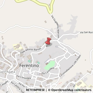 Mappa Viale Guglielmo Marconi, 26, 03013 Ferentino, Frosinone (Lazio)