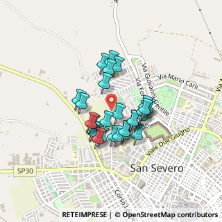 Mappa Via Alcide de Gasperi, 71016 San Severo FG, Italia (0.33214)