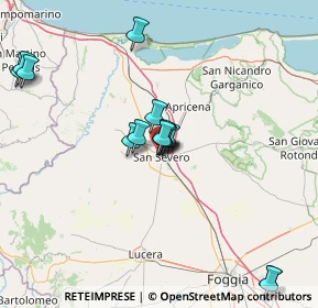 Mappa Via Alcide de Gasperi, 71016 San Severo FG, Italia (15.17357)