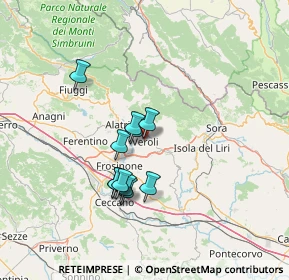 Mappa Via Passeggiata S. Giuseppe, 03029 Veroli FR, Italia (11.57364)