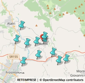 Mappa Via Passeggiata S. Giuseppe, 03029 Veroli FR, Italia (3.72455)