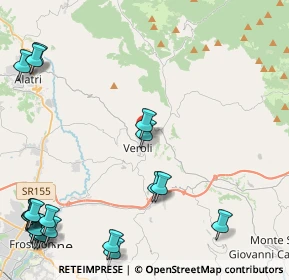 Mappa Piazza della Filippina, 03029 Veroli FR, Italia (6.908)