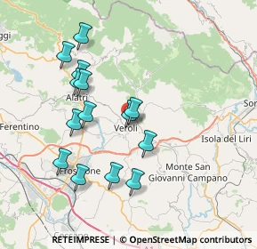 Mappa Piazza della Filippina, 03029 Veroli FR, Italia (7.53643)