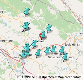 Mappa Piazza della Filippina, 03029 Veroli FR, Italia (7.67438)