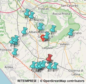 Mappa Via Montegiove Nuovo, 00045 Genzano di Roma RM, Italia (9.636)