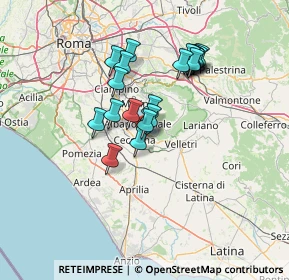 Mappa Via Montegiove Nuovo, 00045 Genzano di Roma RM, Italia (12.198)