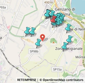 Mappa Via Montegiove Nuovo, 00045 Genzano di Roma RM, Italia (1.0075)
