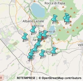 Mappa Via Montegiove Nuovo, 00045 Genzano di Roma RM, Italia (3.37077)