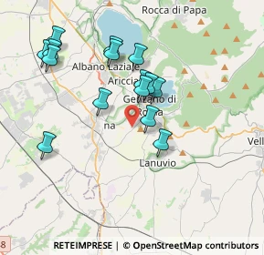 Mappa Via Montegiove Nuovo, 00045 Genzano di Roma RM, Italia (3.77267)