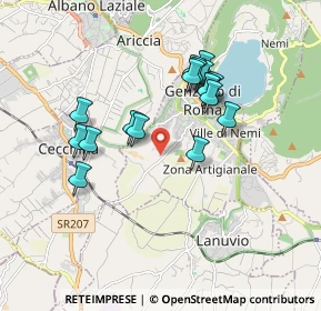 Mappa Via Montegiove Nuovo, 00045 Genzano di Roma RM, Italia (1.69412)