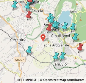 Mappa Via Montegiove Nuovo, 00045 Genzano di Roma RM, Italia (2.7435)