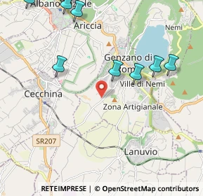 Mappa Via Montegiove Nuovo, 00045 Genzano di Roma RM, Italia (3.02727)