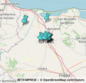 Mappa SS 16, 71016 San Severo FG, Italia (6.38769)