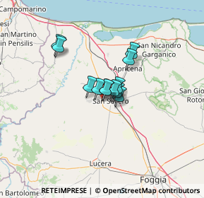 Mappa SS 16, 71016 San Severo FG, Italia (7.56083)