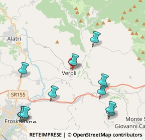 Mappa Viale XXI Aprile, 03029 Veroli FR, Italia (5.57455)