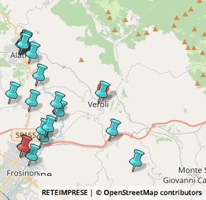 Mappa Viale XXI Aprile, 03029 Veroli FR, Italia (6.181)