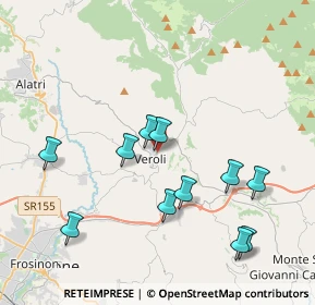 Mappa Viale XXI Aprile, 03029 Veroli FR, Italia (4.25455)