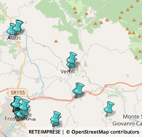 Mappa Viale XXI Aprile, 03029 Veroli FR, Italia (6.8495)