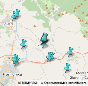 Mappa Viale XXI Aprile, 03029 Veroli FR, Italia (3.89)