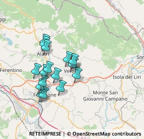 Mappa Viale XXI Aprile, 03029 Veroli FR, Italia (6.45313)