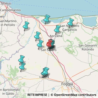 Mappa Via Umberto Giordano, 71016 San Severo FG, Italia (13.45313)