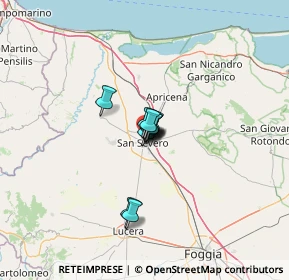 Mappa Strada Statale Garganica per Apricena, 71016 San Severo FG, Italia (5.39091)
