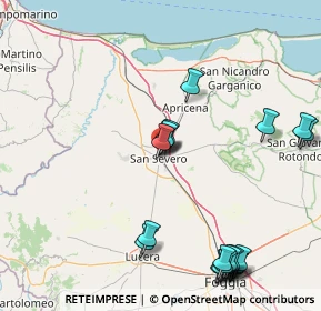 Mappa SS Garganica per Apricena, 71016 San Severo FG, Italia (21.311)