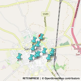 Mappa Via Umberto Giordano, 71016 San Severo FG, Italia (0.9675)