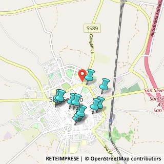 Mappa Via Umberto Giordano, 71016 San Severo FG, Italia (0.9)