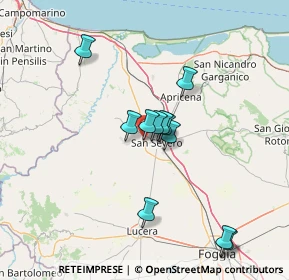 Mappa Strada Statale 16 Adriatica, 71016 San Severo FG, Italia (12.5)